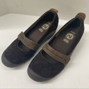 Merrell brown‎ suede Mary Jane shoes 6.5 women’s